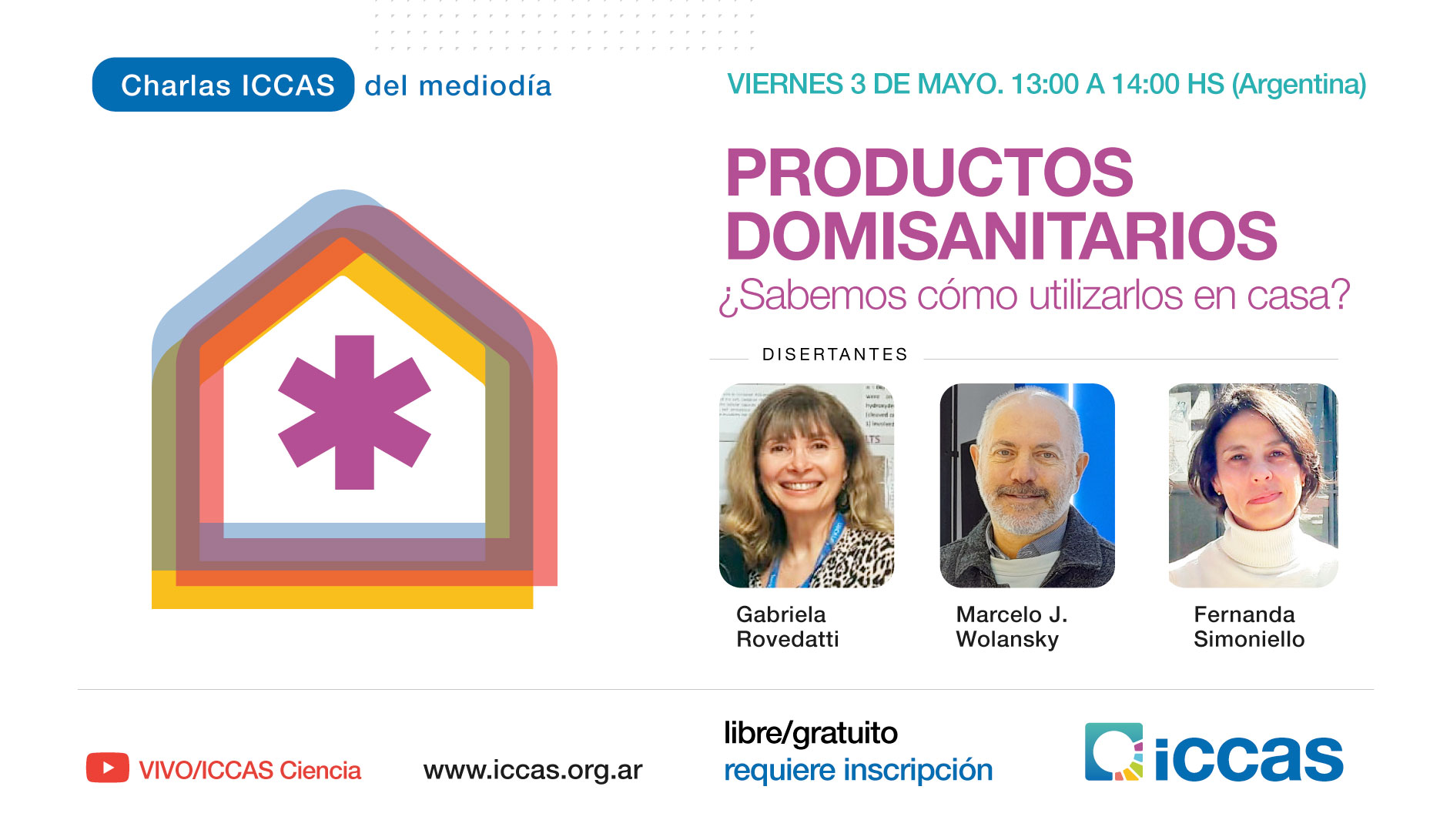 Charla del Mediodía: Productos Domisanitarios ¿Sabemos cómo utilizarlos en casa?