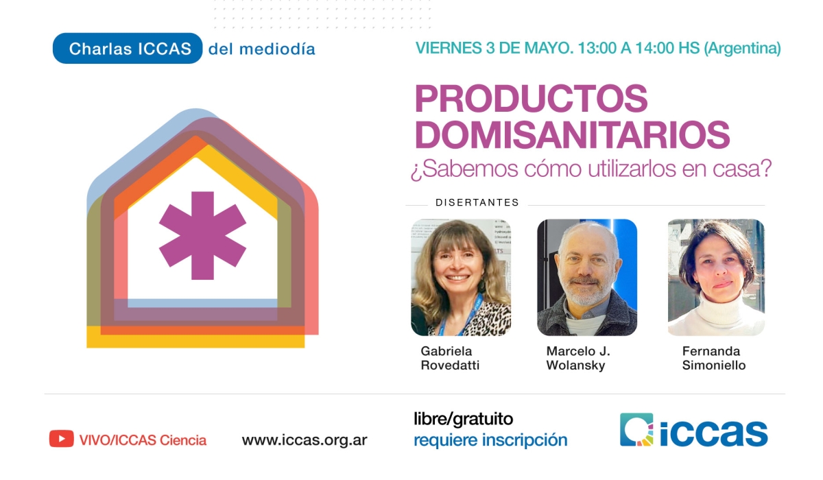 Charla del Mediodía: Productos Domisanitarios: ¿Sabemos cómo utilizarlos en casa?